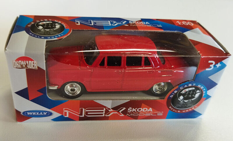 Welly Škoda 100 červená 1:60 